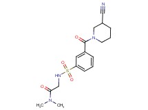 N~2~-({3-[(3-cyanopiperidin-1-yl)carbonyl]phenyl}sulfonyl)-N~1~,N~1~-dimethylglycinamide