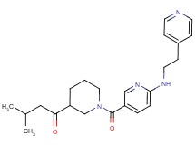 3-methyl-1-[1-({6-[(2-pyridin-4-ylethyl)amino]pyridin-3-yl}carbonyl)piperidin-3-yl]butan-1-one