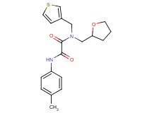 N'-(4-methylphenyl)-N-(tetrahydrofuran-2-ylmethyl)-N-(3-thienylmethyl)ethanediamide