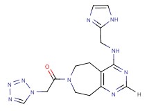 N-(1H-imidazol-2-ylmethyl)-7-(1H-tetrazol-1-ylacetyl)-6,7,8,9-tetrahydro-5H-pyrimido[4,5-d]azepin-4-amine