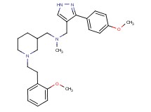 ({1-[2-(2-methoxyphenyl)ethyl]-3-piperidinyl}methyl){[3-(4-methoxyphenyl)-1H-pyrazol-4-yl]methyl}methylamine