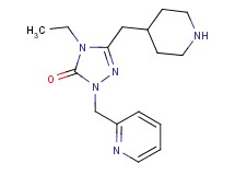 4-ethyl-5-(4-piperidinylmethyl)-2-(2-pyridinylmethyl)-2,4-dihydro-3H-1,2,4-triazol-3-one dihydrochloride