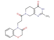 2-methyl-7-[3-(3-oxo-2,3-dihydro-4H-1,4-benzoxazin-4-yl)propanoyl]-5,6,7,8-tetrahydropyrido[3,4-d]pyrimidin-4(3H)-one