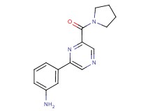 3-[6-(pyrrolidin-1-ylcarbonyl)pyrazin-2-yl]aniline