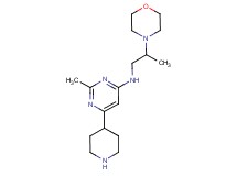 2-methyl-N-(2-morpholin-4-ylpropyl)-6-piperidin-4-ylpyrimidin-4-amine