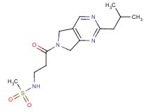 N-[3-(2-isobutyl-5,7-dihydro-6H-pyrrolo[3,4-d]pyrimidin-6-yl)-3-oxopropyl]methanesulfonamide