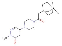 5-[4-(1-adamantylacetyl)-1-piperazinyl]-2-methyl-3(2H)-pyridazinone