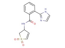 N-(1,1-dioxido-2,3-dihydro-3-thienyl)-2-(1H-imidazol-2-yl)benzamide