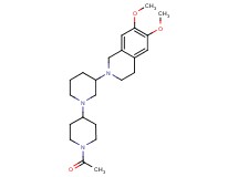 1'-acetyl-3-(6,7-dimethoxy-3,4-dihydro-2(1H)-isoquinolinyl)-1,4'-bipiperidine