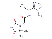 N-[cyclopropyl(1-methyl-1H-imidazol-2-yl)methyl]-2-(5,5-dimethyl-2,4-dioxoimidazolidin-1-yl)acetamide