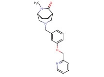 (1S*,5R*)-6-methyl-3-[3-(pyridin-2-ylmethoxy)benzyl]-3,6-diazabicyclo[3.2.2]nonan-7-one