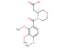 [4-(2,3,4-trimethoxybenzoyl)-3-morpholinyl]acetic acid