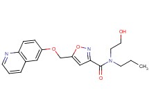 N-(2-hydroxyethyl)-N-propyl-5-[(quinolin-6-yloxy)methyl]isoxazole-3-carboxamide