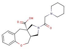 (3aS*,10aS*)-2-(piperidin-1-ylacetyl)-2,3,3a,4-tetrahydro-1H-[1]benzoxepino[3,4-c]pyrrole-10a(10H)-carboxylic acid
