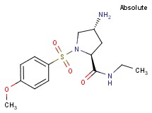 (4R)-4-amino-N-ethyl-1-[(4-methoxyphenyl)sulfonyl]-L-prolinamide