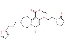methyl 3-[(2E)-3-(2-furyl)-2-propen-1-yl]-7-oxo-9-[2-(2-oxo-1-pyrrolidinyl)ethoxy]-1,2,3,4,5,7-hexahydropyrido[1,2-d][1,4]diazepine-10-carboxylate
