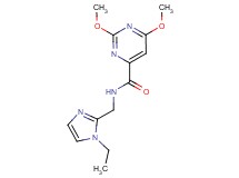 N-[(1-ethyl-1H-imidazol-2-yl)methyl]-2,6-dimethoxy-4-pyrimidinecarboxamide trifluoroacetate