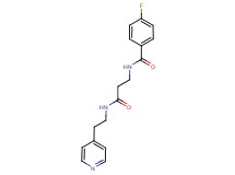 4-fluoro-N-{3-oxo-3-[(2-pyridin-4-ylethyl)amino]propyl}benzamide