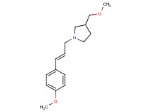 3-(methoxymethyl)-1-[(2E)-3-(4-methoxyphenyl)prop-2-en-1-yl]pyrrolidine