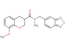 N-(2,1,3-benzothiadiazol-5-ylmethyl)-8-methoxy-N-methylchromane-3-carboxamide