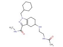 5-{[2-(acetylamino)ethyl]amino}-1-(cyclohexylmethyl)-N-methyl-4,5,6,7-tetrahydro-1H-indazole-3-carboxamide