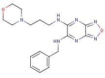 N-benzyl-N'-[3-(4-morpholinyl)propyl][1,2,5]oxadiazolo[3,4-b]pyrazine-5,6-diamine