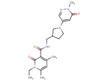 1-ethyl-4,6-dimethyl-N-{[1-(1-methyl-6-oxo-1,6-dihydro-4-pyridazinyl)-3-pyrrolidinyl]methyl}-2-oxo-1,2-dihydro-3-pyridinecarboxamide