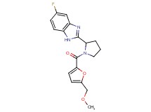 5-fluoro-2-{1-[5-(methoxymethyl)-2-furoyl]-2-pyrrolidinyl}-1H-benzimidazole