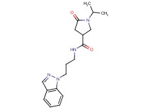 N-[3-(1H-indazol-1-yl)propyl]-1-isopropyl-5-oxo-3-pyrrolidinecarboxamide