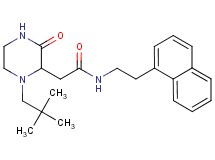 2-[1-(2,2-dimethylpropyl)-3-oxo-2-piperazinyl]-N-[2-(1-naphthyl)ethyl]acetamide