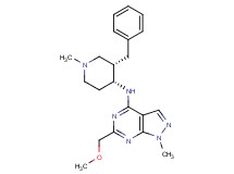 N-[(3S*,4R*)-3-benzyl-1-methyl-4-piperidinyl]-6-(methoxymethyl)-1-methyl-1H-pyrazolo[3,4-d]pyrimidin-4-amine