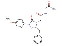 N~2~-{[3-benzyl-1-(4-methoxyphenyl)-5-oxo-1,5-dihydro-4H-1,2,4-triazol-4-yl]acetyl}glycinamide