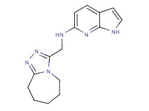 N-(6,7,8,9-tetrahydro-5H-[1,2,4]triazolo[4,3-a]azepin-3-ylmethyl)-1H-pyrrolo[2,3-b]pyridin-6-amine