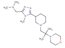 N,N-dimethyl-1-{4-methyl-5-[1-(2-methyl-2-morpholin-4-ylpropyl)piperidin-3-yl]-4H-1,2,4-triazol-3-yl}methanamine