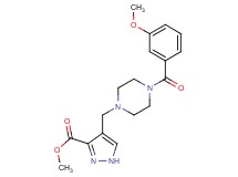 methyl 4-{[4-(3-methoxybenzoyl)-1-piperazinyl]methyl}-1H-pyrazole-3-carboxylate