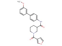 1-(3-furoyl)-N-(3'-methoxy-4-biphenylyl)-3-piperidinecarboxamide