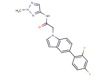 2-[5-(2,4-difluorophenyl)-1H-indol-1-yl]-N-(2-methyl-2H-1,2,3-triazol-4-yl)acetamide