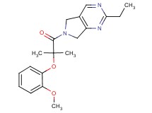2-ethyl-6-[2-(2-methoxyphenoxy)-2-methylpropanoyl]-6,7-dihydro-5H-pyrrolo[3,4-d]pyrimidine