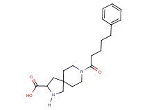 8-(5-phenylpentanoyl)-2,8-diazaspiro[4.5]decane-3-carboxylic acid