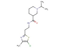 N-[2-(5-chloro-4-methyl-1,3-thiazol-2-yl)ethyl]-1-isopropyl-3-piperidinecarboxamide