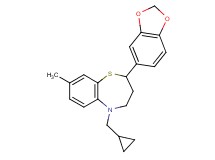 2-(1,3-benzodioxol-5-yl)-5-(cyclopropylmethyl)-8-methyl-2,3,4,5-tetrahydro-1,5-benzothiazepine