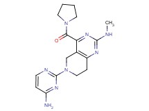 6-(4-amino-2-pyrimidinyl)-N-methyl-4-(1-pyrrolidinylcarbonyl)-5,6,7,8-tetrahydropyrido[4,3-d]pyrimidin-2-amine