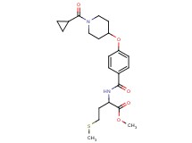 methyl N-(4-{[1-(cyclopropylcarbonyl)-4-piperidinyl]oxy}benzoyl)methioninate