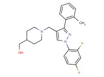 (1-{[1-(2,4-difluorophenyl)-3-(2-methylphenyl)-1H-pyrazol-4-yl]methyl}-4-piperidinyl)methanol
