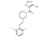 3-[2-(2,6-difluorophenyl)ethyl]-1-[(4-methyl-1H-imidazol-5-yl)carbonyl]piperidine