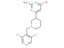 6-{1-[(3,5-dichloro-4-pyridinyl)methyl]-3-piperidinyl}-2-methyl-4-pyrimidinol