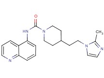 4-[2-(2-methyl-1H-imidazol-1-yl)ethyl]-N-quinolin-5-ylpiperidine-1-carboxamide