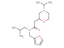 N-(2-furylmethyl)-N-isobutyl-2-(4-isopropylmorpholin-2-yl)acetamide
