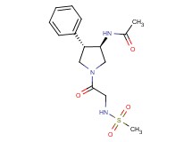 N-{(3R*,4S*)-1-[N-(methylsulfonyl)glycyl]-4-phenyl-3-pyrrolidinyl}acetamide