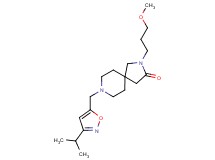 8-[(3-isopropyl-5-isoxazolyl)methyl]-2-(3-methoxypropyl)-2,8-diazaspiro[4.5]decan-3-one